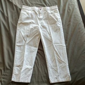 Merona Cropped White Pants
